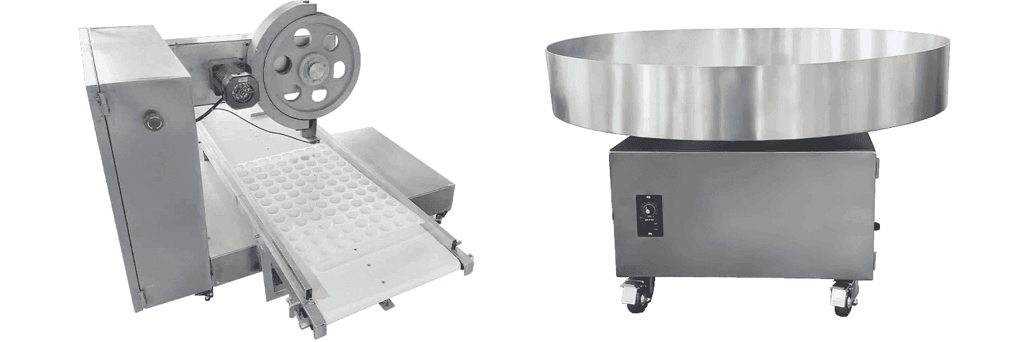 ST-280a Mochi Powder Machine/Rounding Machine com alinhamento de bandeja